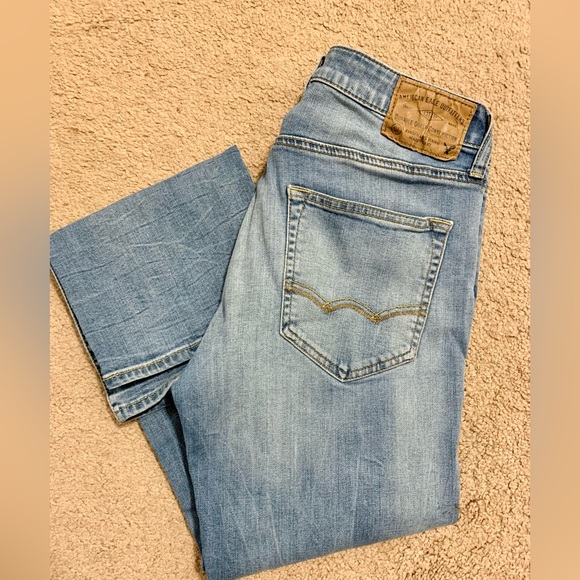 COPY - American Eagle Men’s Extreme Flex Original Bootcut Jeans Medium-Light Wa… - Picture 7 of 7